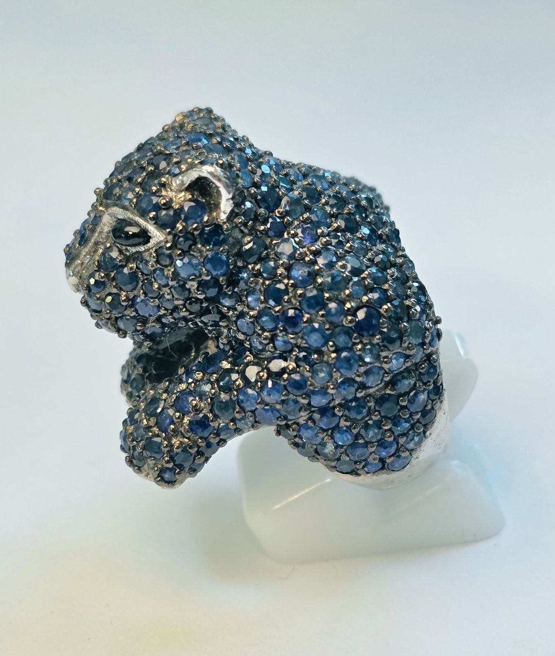 Anelli: Ring Panther blauer Saphir Damen Grösse 57 – Nuovo (secondo la descrizione) da Zürich venduto da adriben 3