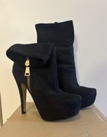 Stiefeletten schwarz mit Reissverschluss Grösse 38 gebraucht