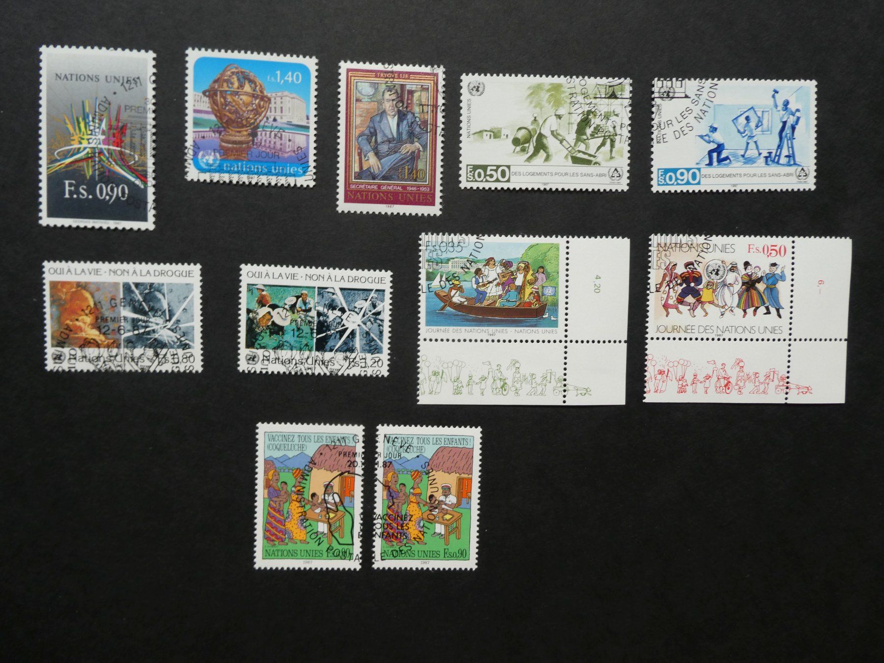 Tutti i francobolli: UNO Genf 1987 ET – Usato da Sissach venduto da eriluz
