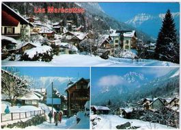 Les Marécottes - 3 Bild AK