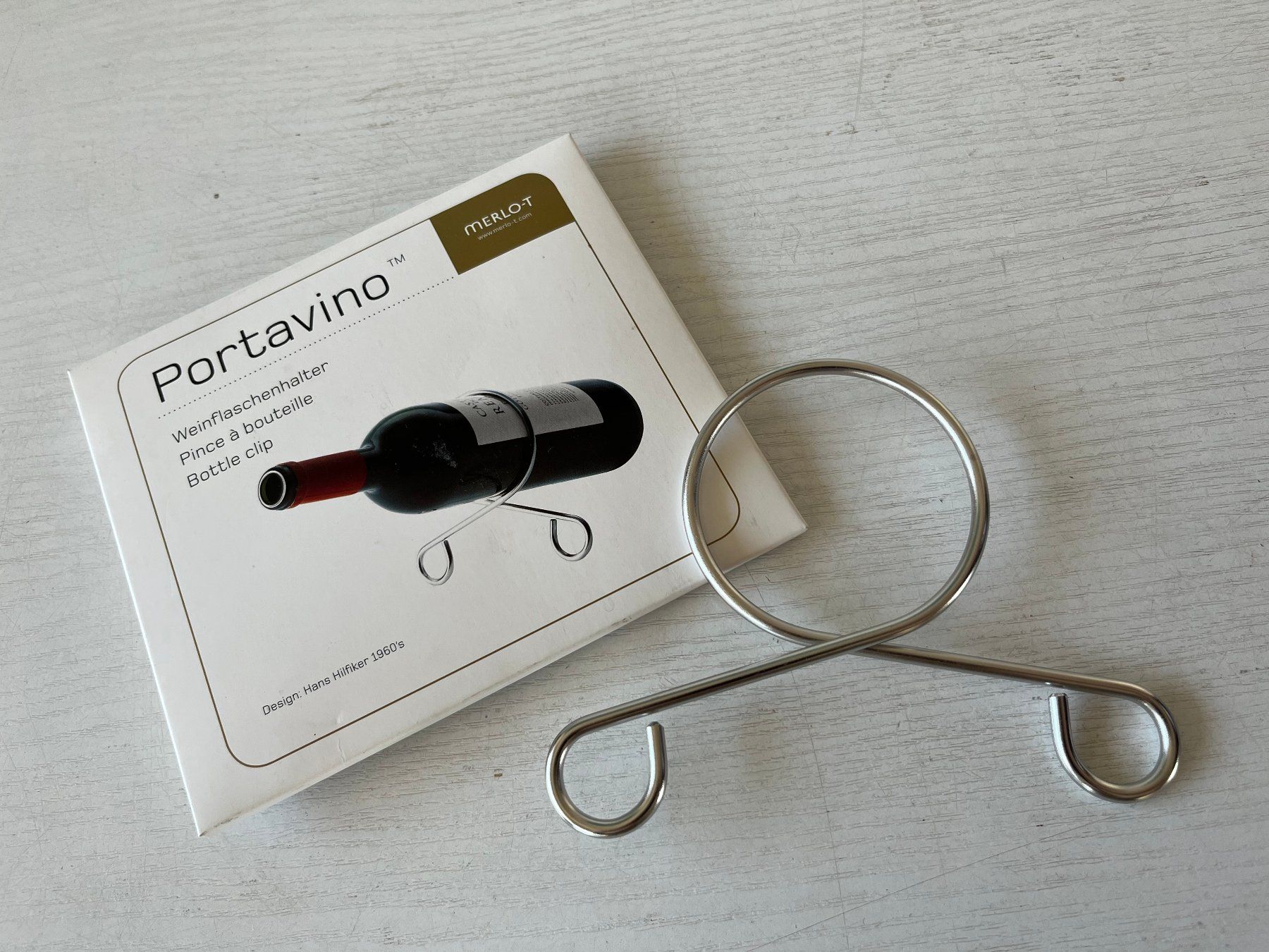 Portabottiglie: Portavino Weinhalter – Nuovo e nell'imballaggio originale da Uster venduto da inf_2ycg 1
