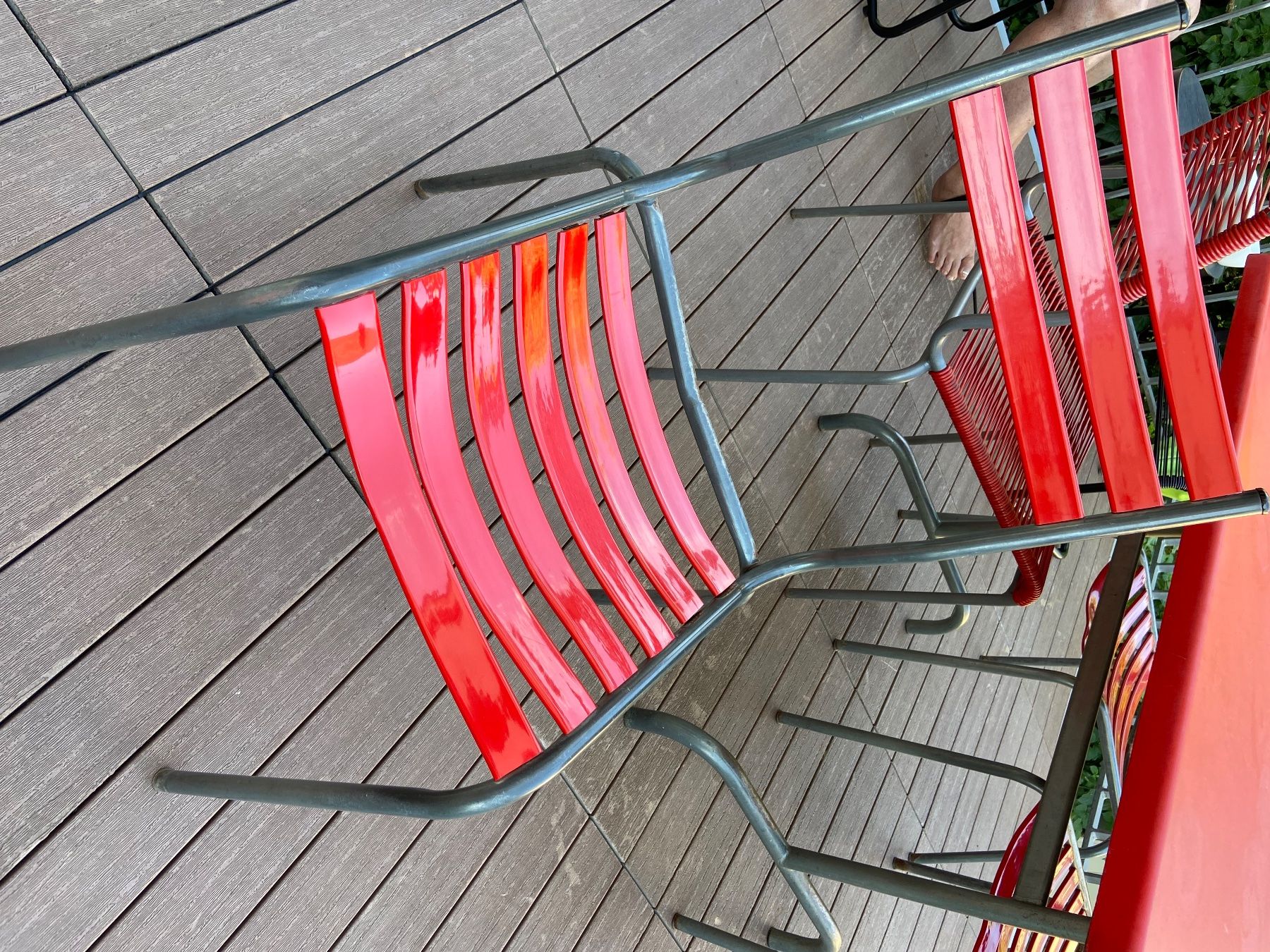 Bigla Tavoli: Super Gartentisch rot – Usato da Zürich venduto da carolinev1 3