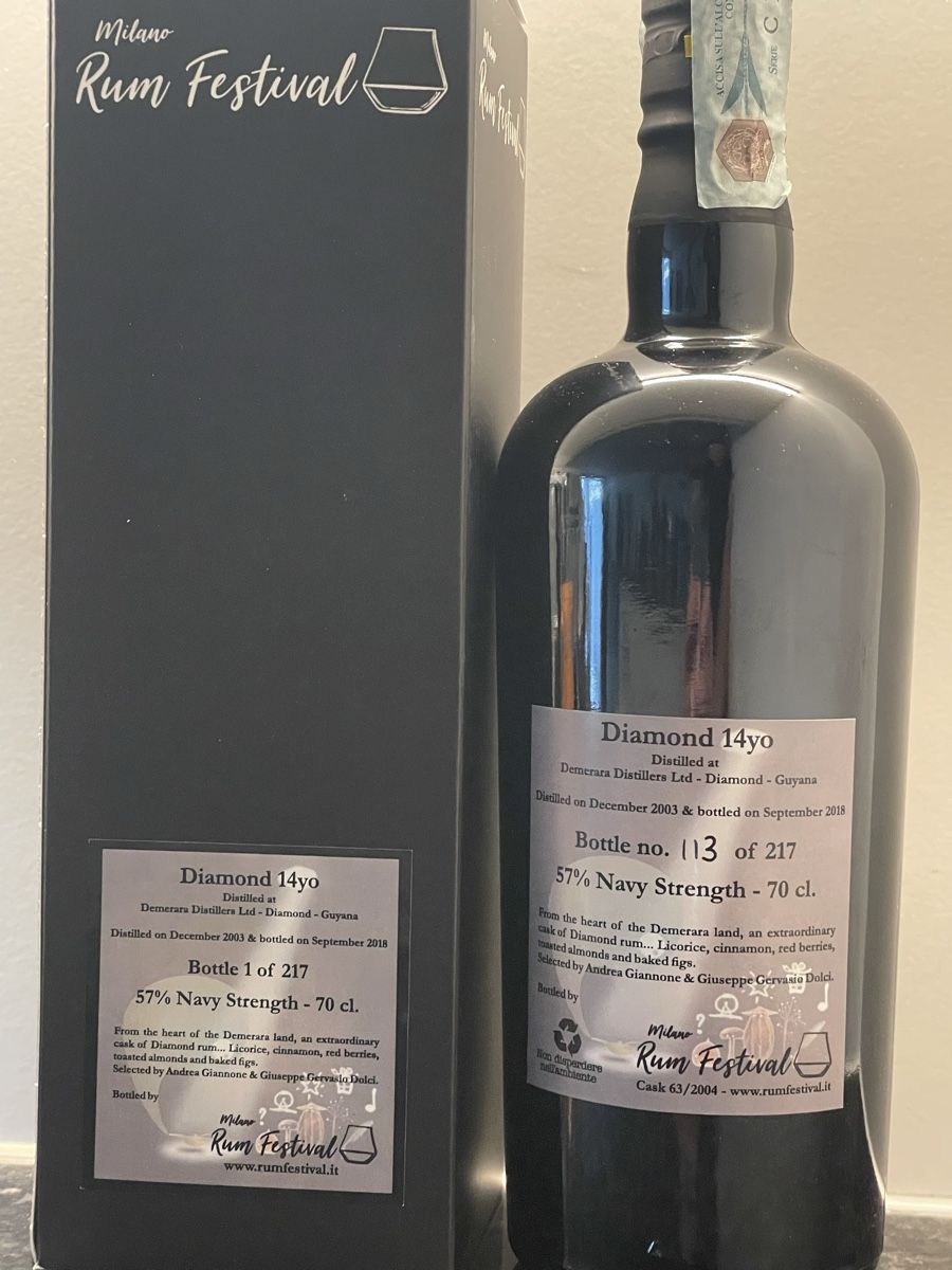 Bevande alcoliche: Demerara Diamond 2003 14YO Single Cask 57% Guyana – Nuovo e nell'imballaggio originale da Jona venduto da Leon812 5