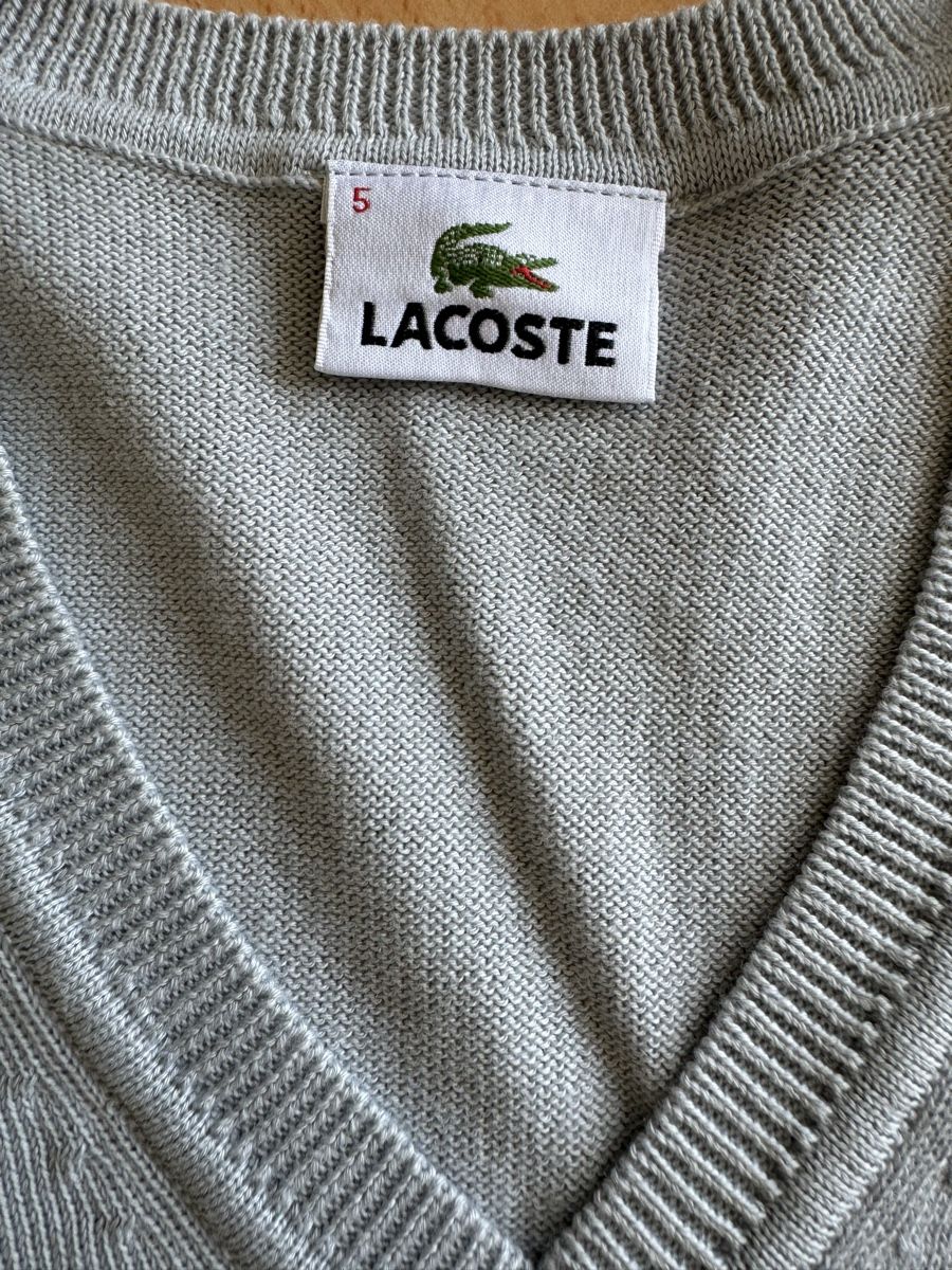 Lacoste Maglioni & Felpe: Pull Lacoste, taille 5, Gris Clair bleuté, 100% coton – Nuovo (secondo la descrizione) da Morges venduto da sandy069 3
