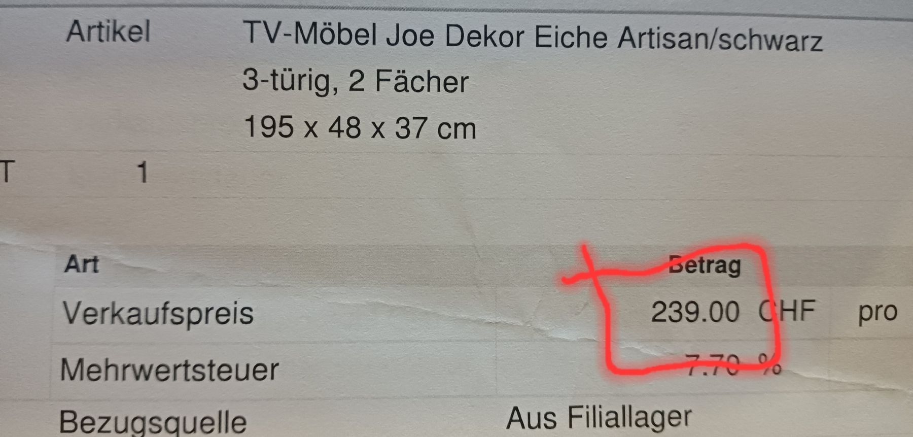 Pfister TV Möbel: TV Möbel – Neu (gemäss Beschreibung) aus Bülach von pap_cc7p 3