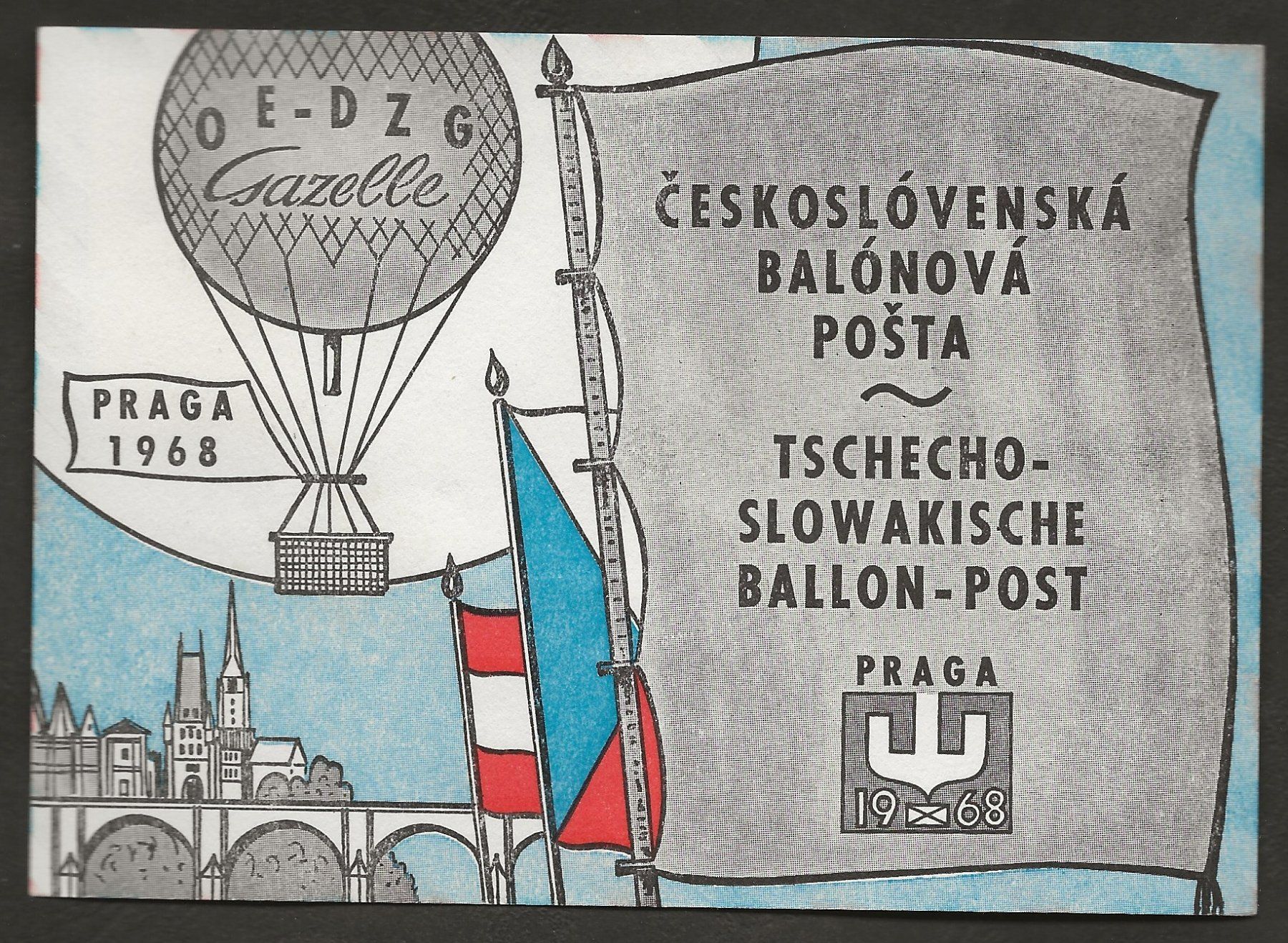 Tous les timbres: 5 Belege Ballon 1968 Tschechoslowakei Luftpost – D'occasion à Au ZH par xelagreb01 4