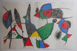 Miro. Farblithographie von 1975.