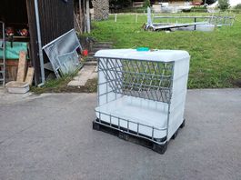 Futterraufe aus IBC Tank