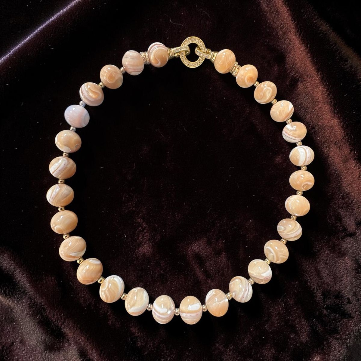 Catenine: Perlmutt-Halskette  - Sommerlicher Schmuck-57 – Nuovo e nell'imballaggio originale da Kriens venduto da Hortensie6 2
