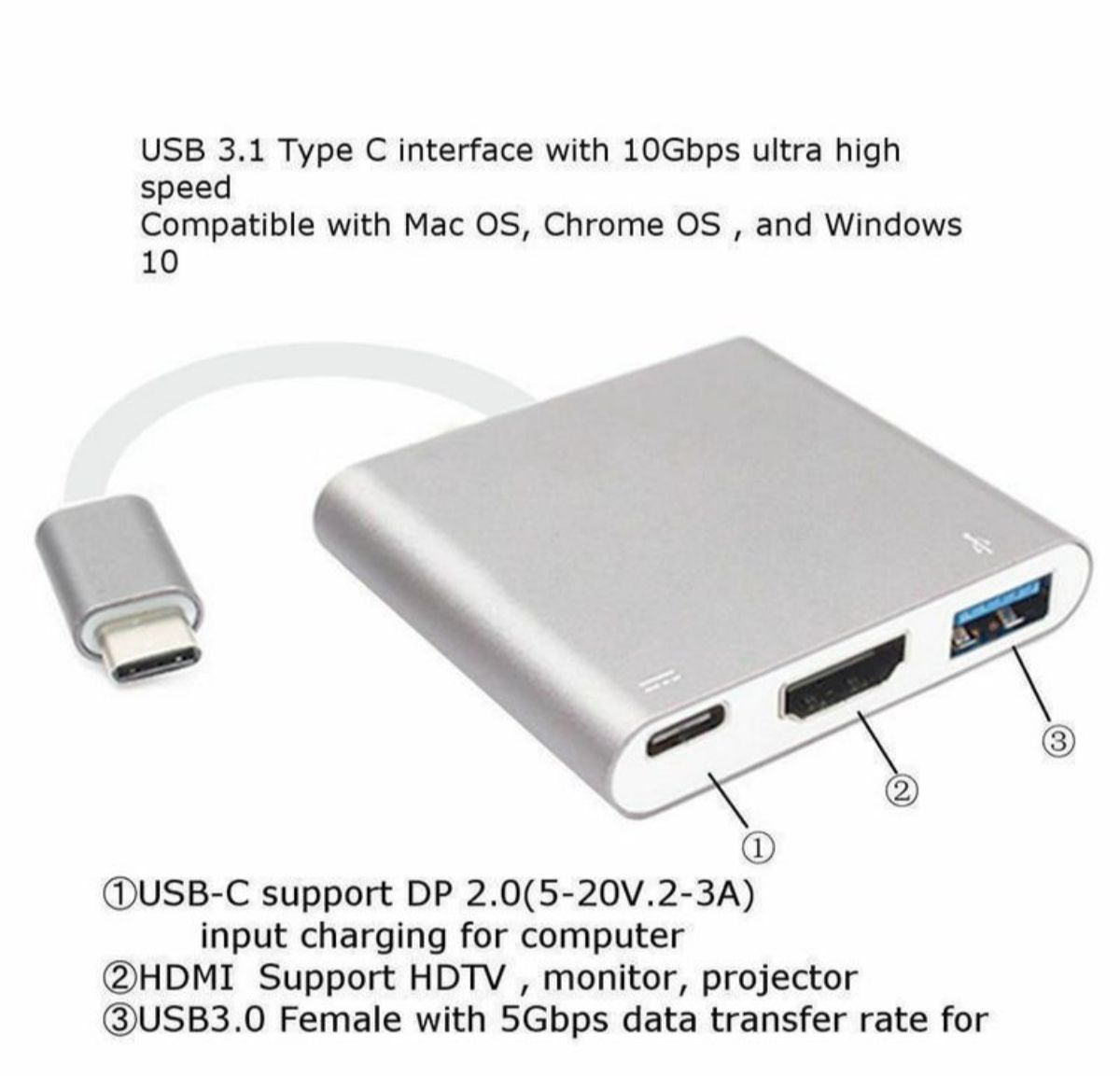 Laufwerke & Adapter: USB-C HUB Digital AV Multi Port Adapter USB 3.1 – Neu und originalverpackt aus Winterthur von Pcline1 1