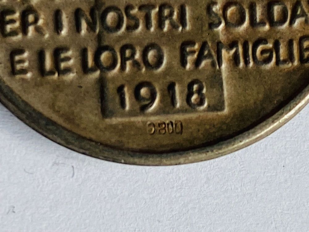 1918 Silber Medaille Abzeichen Anhänger Schweiz für Soldaten 3