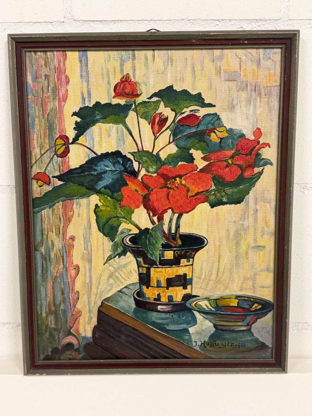 Dipinti: J. hulftegger 1933 Original Gemälde – Usato da Basel venduto da PAUL_ART