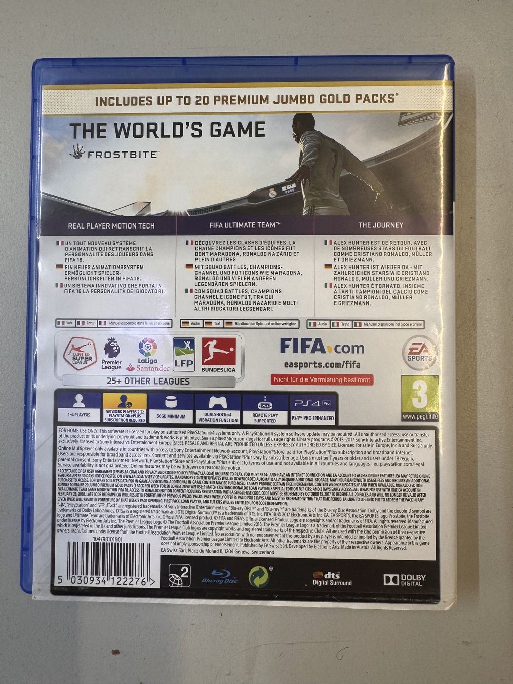 Sony Giochi: PS4 Spiel Fifa 18 Ronaldo Edition – Usato da Roggliswil venduto da wipix 1