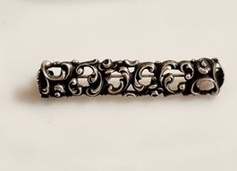 Antike Stabbrosche Jugendstil/ArtDeco, 830 Silber geschwärzt