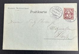 Avis Karte Stäfa 1898