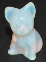 Deko – Heilstein L-7189 – Bulldogge Hund – Opalith – ca. 15x