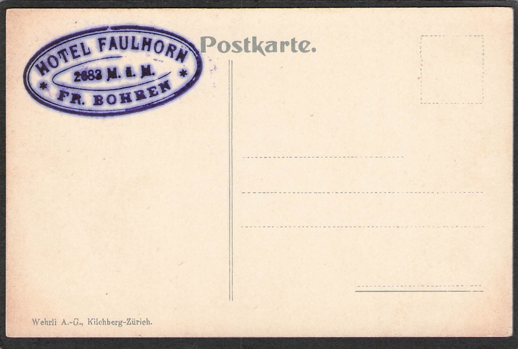 Cartoline postali: ,Ak Faulhorn – Usato da Reichenburg venduto da ibiza18 1