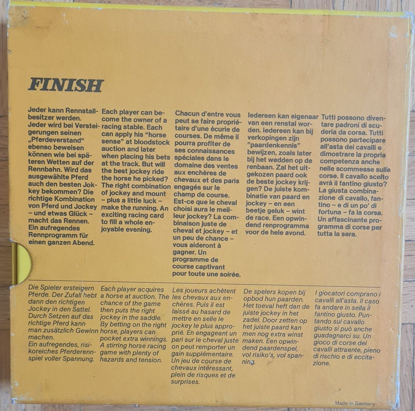 Jeux: Brettspiel "Finish" – D'occasion à Zürich par Desmond01 1