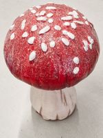 Deko Fliegenpilz Pilz gross aus Keramik