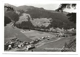 Churwalden mit Pradaschier (GR) Dorfpartie - echt Foto  1956
