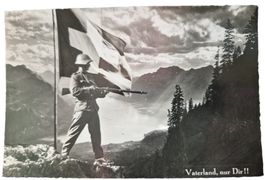 Ansichtskarte 2. Weltkrieg Soldat Schweiz