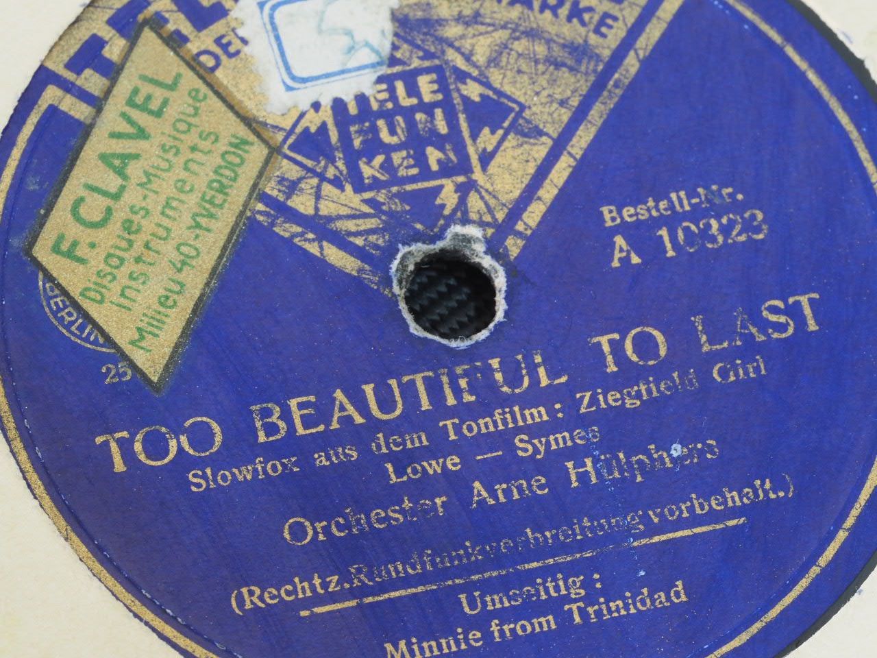 Schallplatten: DISQUES 78 TOURS – Gebraucht aus Lausanne von Leag