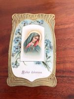 Antike Gebetskarte "Mater dolorosa"  ca. 1900