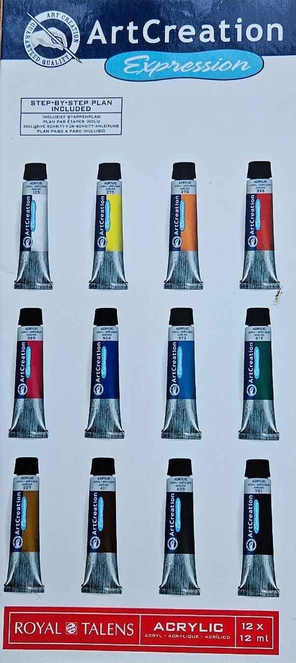 Colori: ArtCreation Expression Acrylfarben Set, 12 Farben – Nuovo e nell'imballaggio originale da Kreuzlingen venduto da chr_pfn9