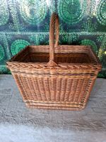 Sehr alter, Vintage Weideeinkaufskorb