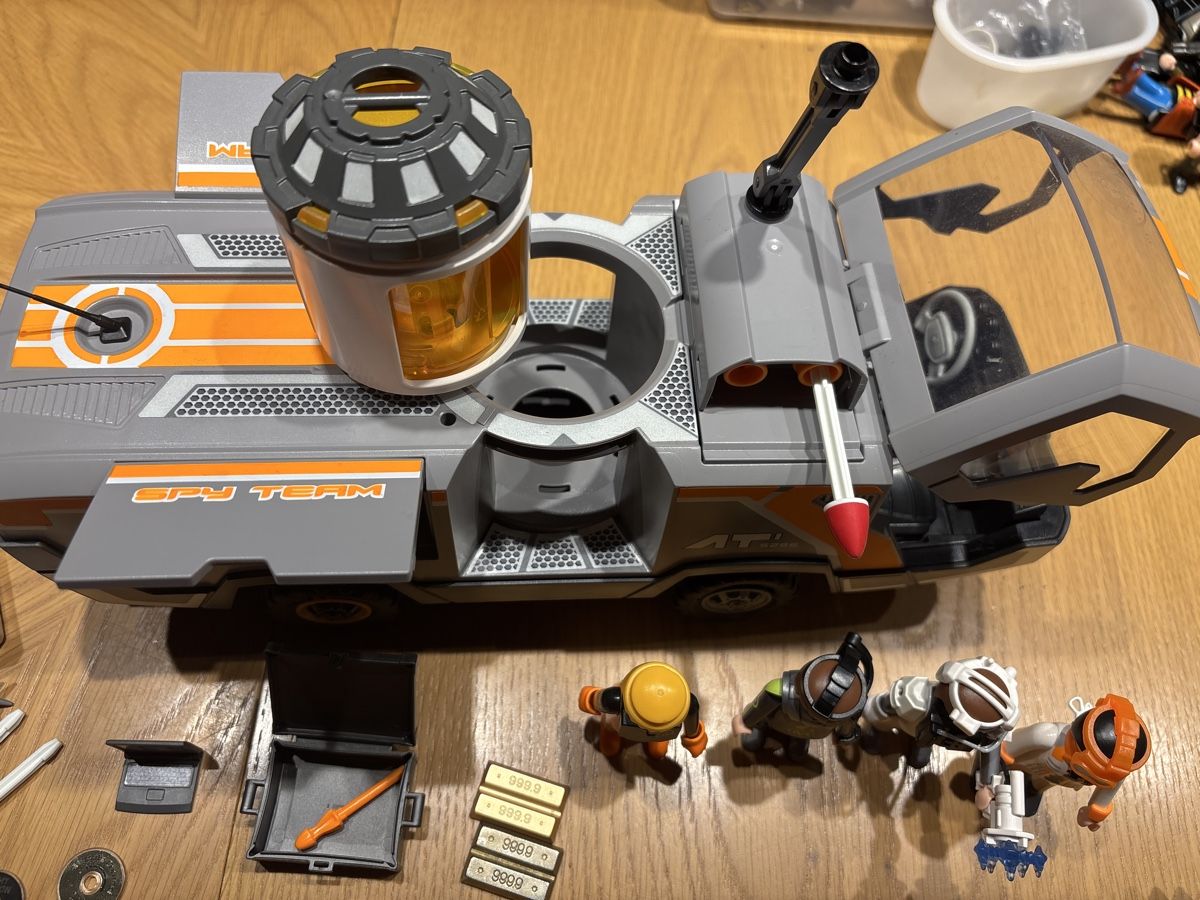 Playmobil Giocattoli: Spionage Team mit Van Playmobil – Usato da Staffelbach venduto da Cherry4 3