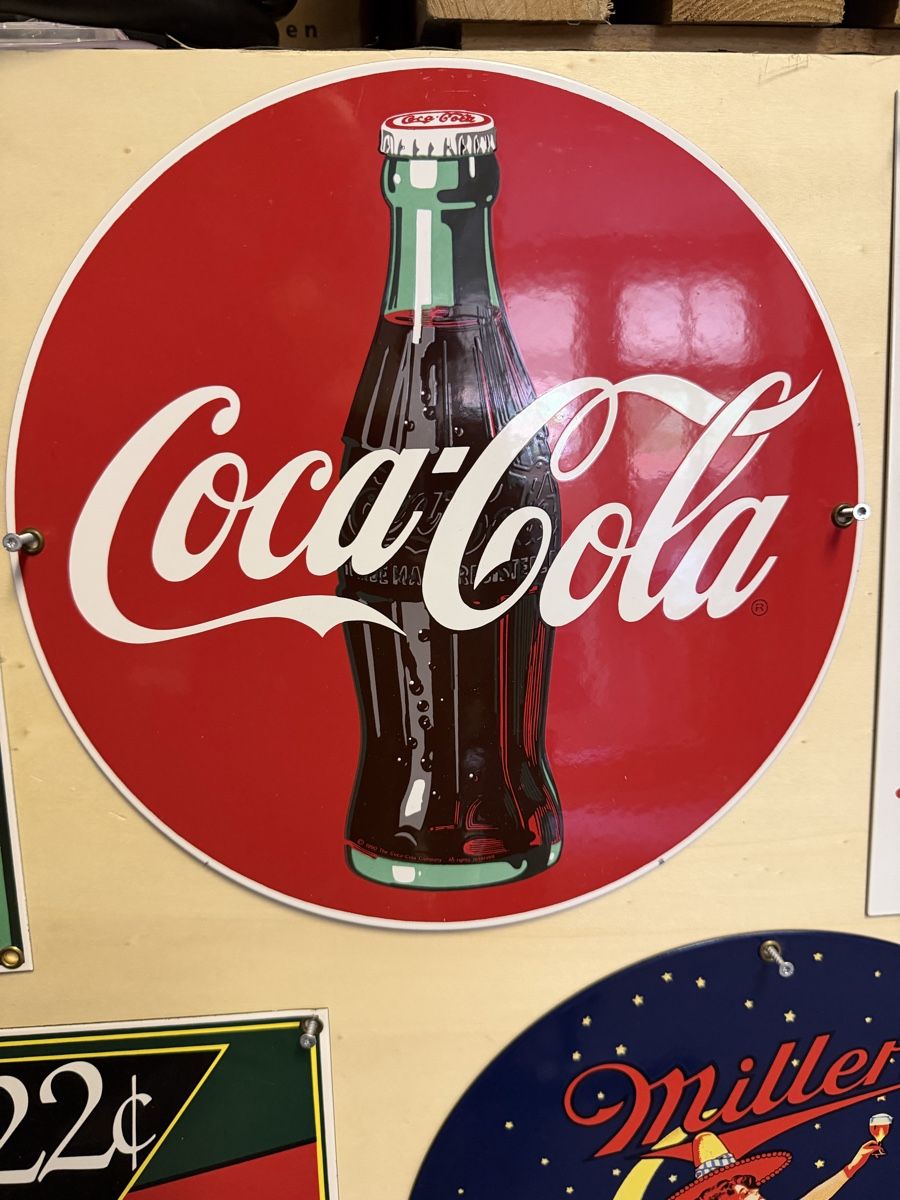 Coca-Cola Insegne: Coca Cola Emailschild  – Nuovo (secondo la descrizione) da Basel venduto da barracuda360 1