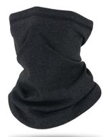 Halsschlauch Schal schwarz 44x26 cm warm windproof