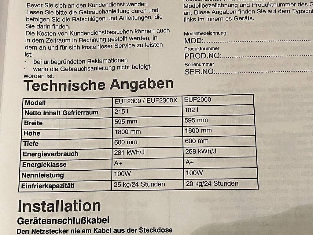 Congelatori: Gefrierschrank Elektrolux – Usato da Hinwil venduto da Hiwikeb 3