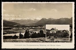 AK Belpberg /Bern, Pension Lüthy, Teilansicht des Rundpanora