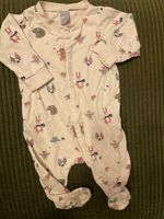 Pyjama à pieds H&M, bébé fille taille 68, rose motifs animau