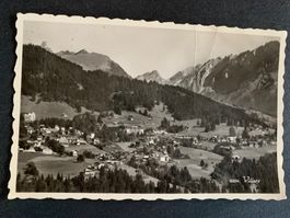 Alte Postkarte Villars Feldpost