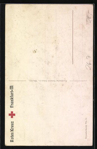 Cartoline postali: Ludwig Hohlwein: Deutsche Ulanen mit rus – Usato da Berlin venduto da bartko-reher 1