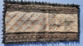 Brokat Decke, antik 26x50