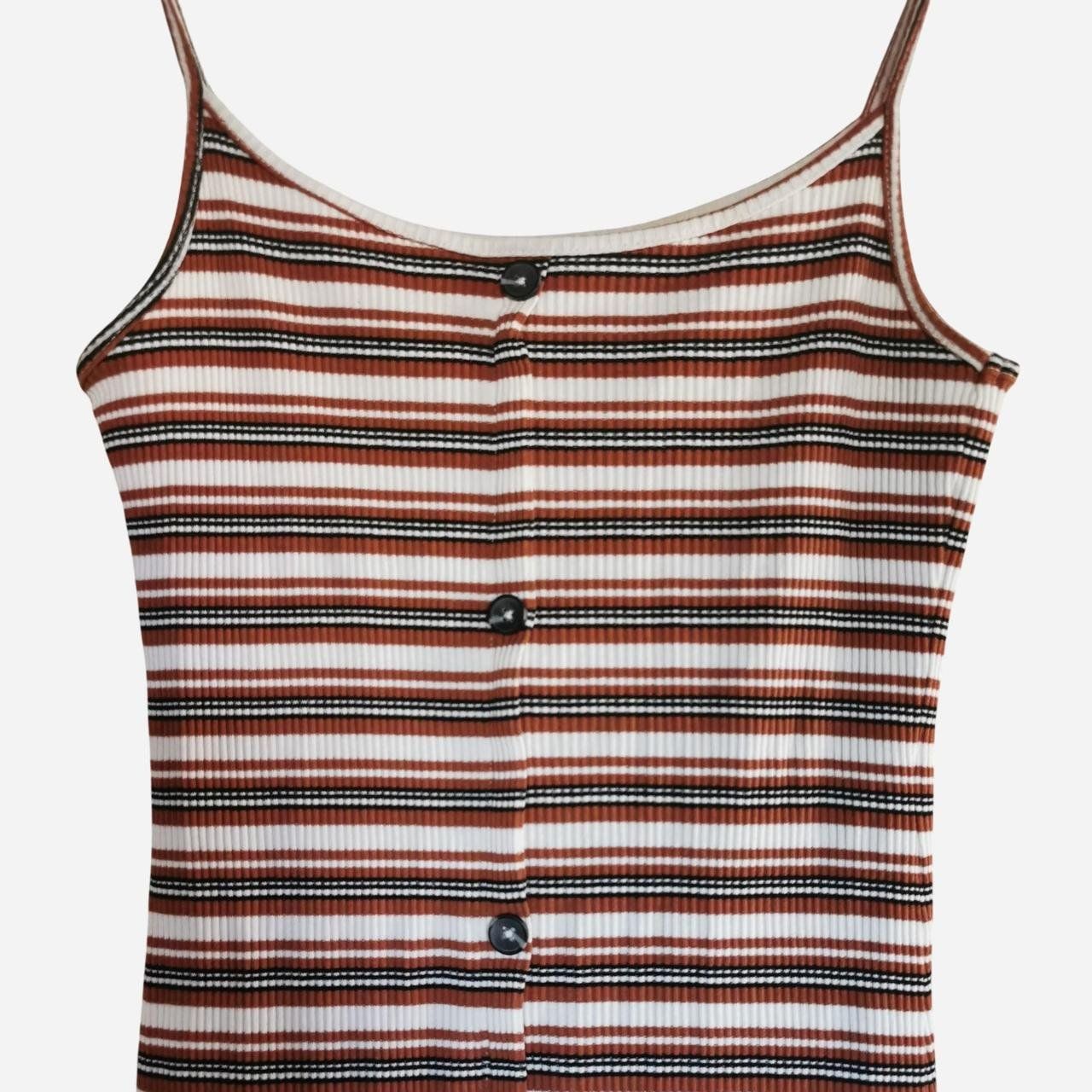 Vestiti: Jersey gestreiftes Midikleid mit Knöpfen – Nuovo (secondo la descrizione) da Ringgenberg BE venduto da Vinyl.Love 1