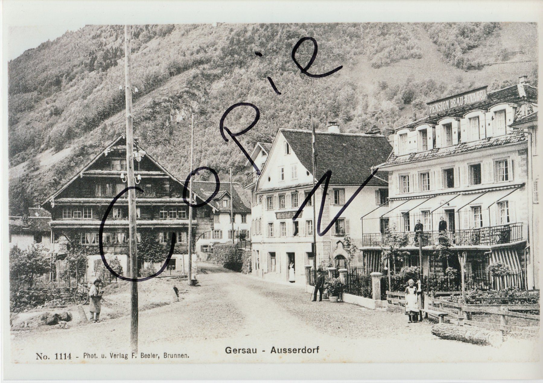 Cartoline postali: Gersau - Ausserdorf – Usato da Fällanden venduto da Blausegelfliege