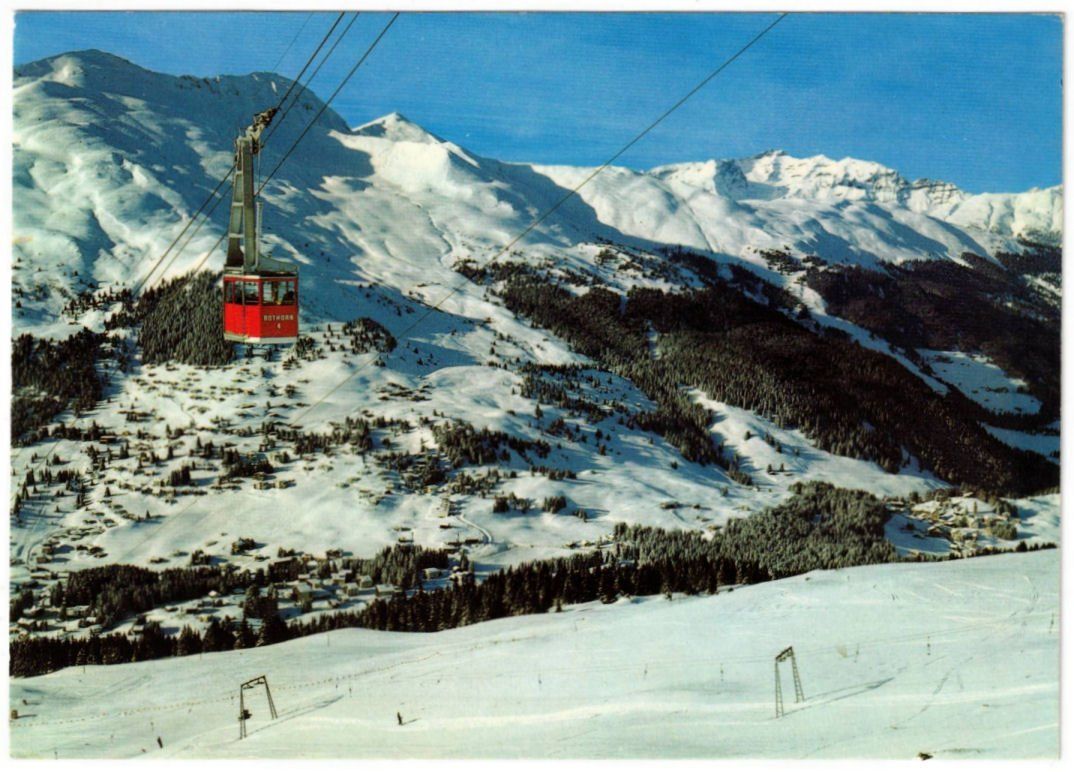 Cartoline postali: Lenzerheide - Luftseilbahn Rothorn – Usato da Binningen venduto da Mountainrider