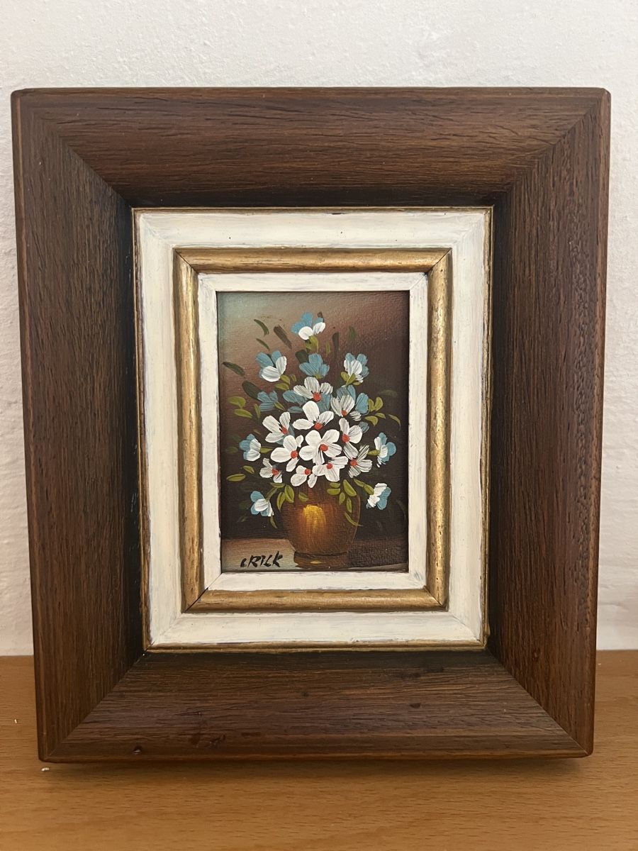 Gemälde: Floral painting in frame – Gebraucht aus Ebertswil von Aayra