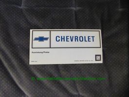 Chevrolet Modellprogramm 1975/03 Prospekt deutsch GM-Biel