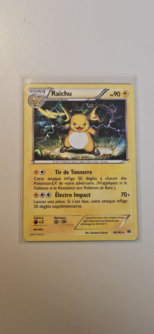 Pokémon Sammelbilder & Trading cards: Raichu 49/162 Holo FR – Gebraucht aus Belp von Ginus85