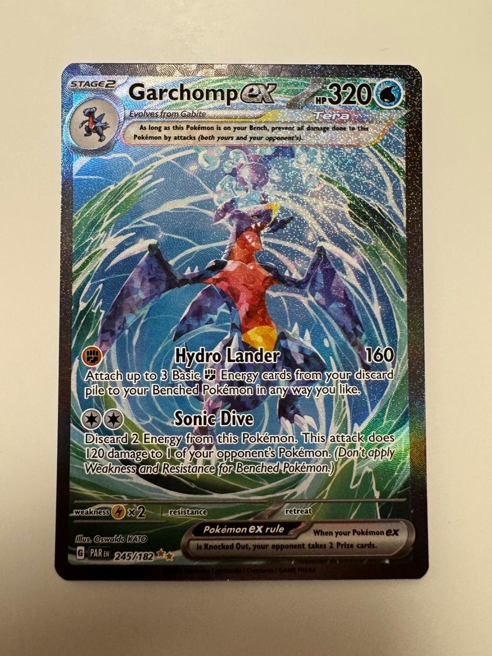 Pokémon Sammelbilder & Trading cards: Garchomp ex | SIR | PAR 245/182 | EN – Gebraucht aus Spreitenbach von Snacky96 2