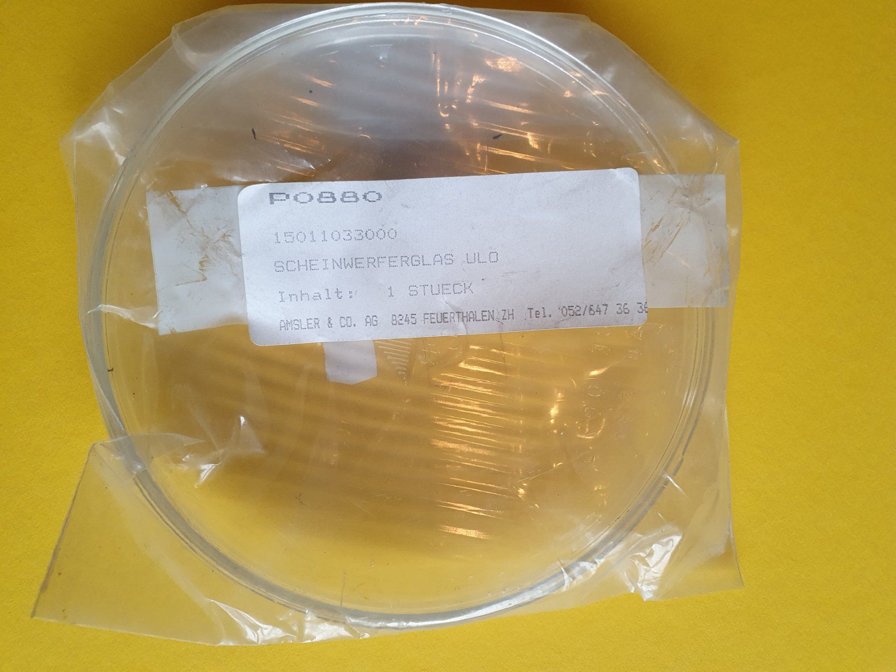 Pony Mofa-Ersatzteile: Mofa PONY NOS Lampenglas LUXOR ULO – Neu und originalverpackt aus Niedergösgen von