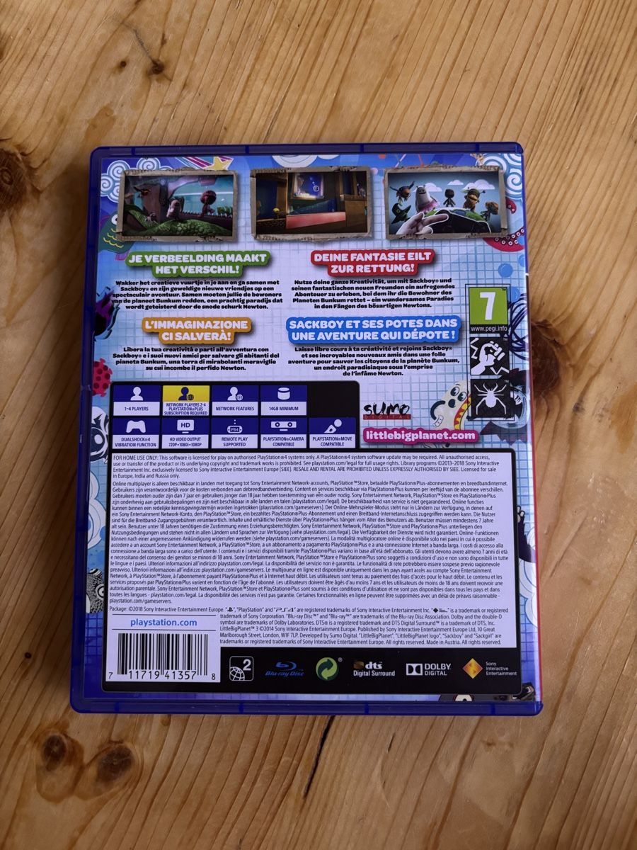 Giochi: PS4 Spiel, Little Big Planet 3 – Usato da Lobsigen venduto da Ceema 1