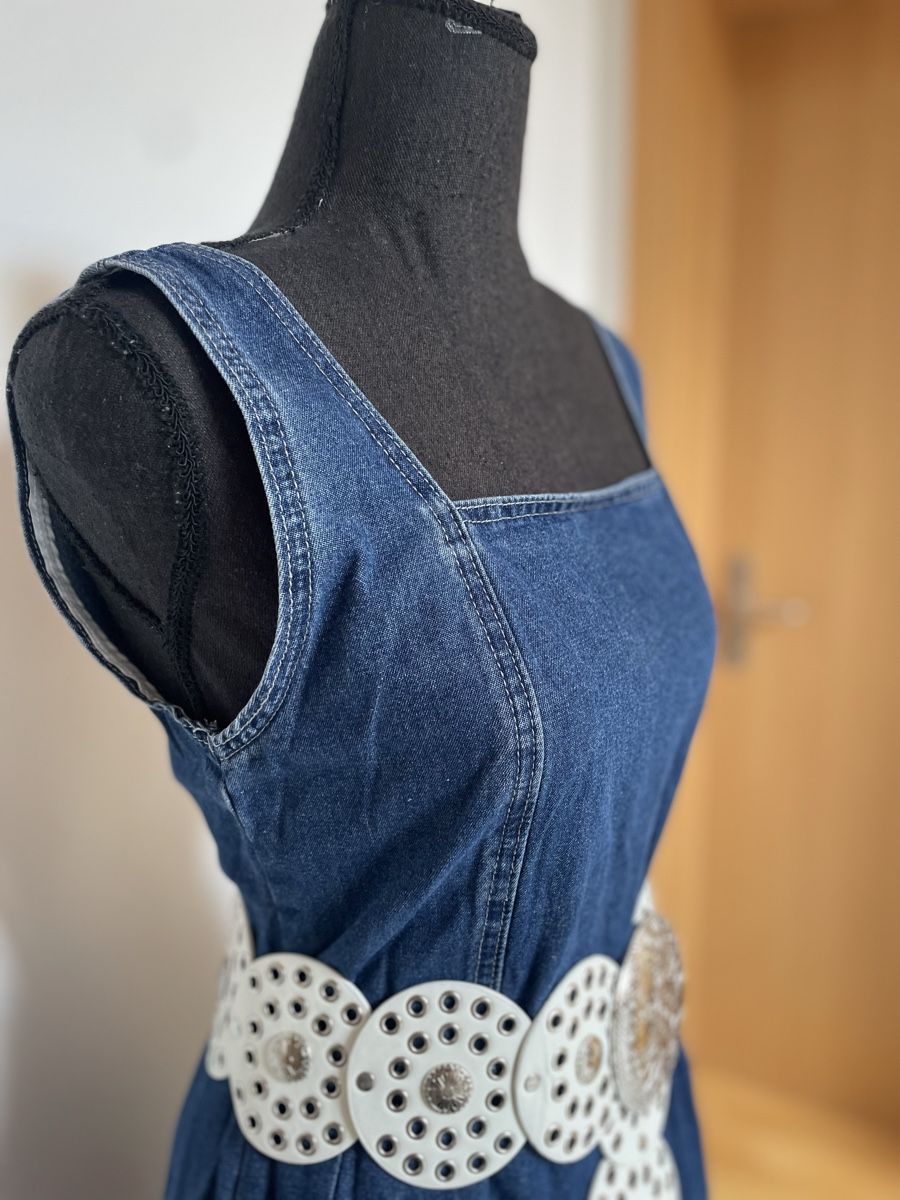 Kleider: Boho Maxi Jeanskleid – Neu (gemäss Beschreibung) aus Sigriswil von  6