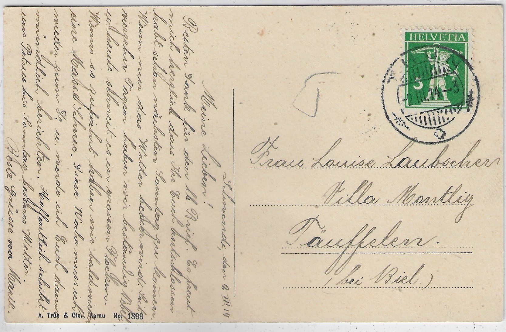 Cartoline postali: Pension Niesenblick - Schwendi – Usato da Ettingen venduto da Kartenplanet 1