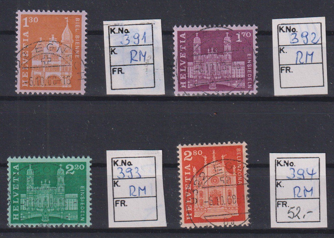 Tutti i francobolli: A13) Satz 391RM - 394RM, sehe Scan – Usato da Claro venduto da Chanty7